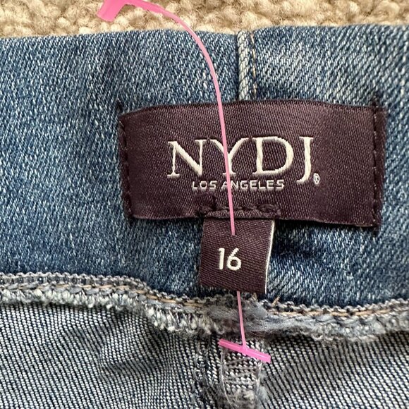 NWT NYDJ Alina Pull On Ankle Skinny Jeans With Side Slit Women's Size 16 - Picture 10 of 15